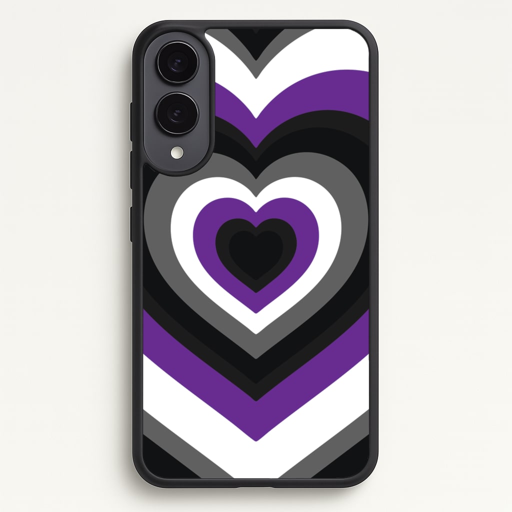 Asexual Pride Heart - Pride Phone Case for Galaxy S25 Edge