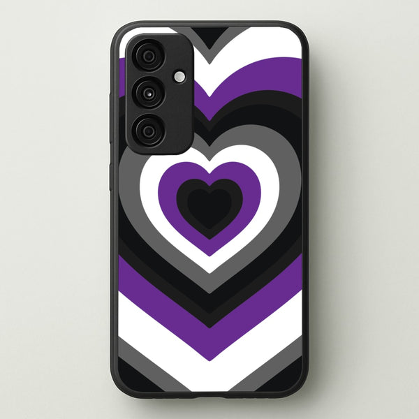 Asexual Pride Heart - Pride Phone Case for Galaxy A55