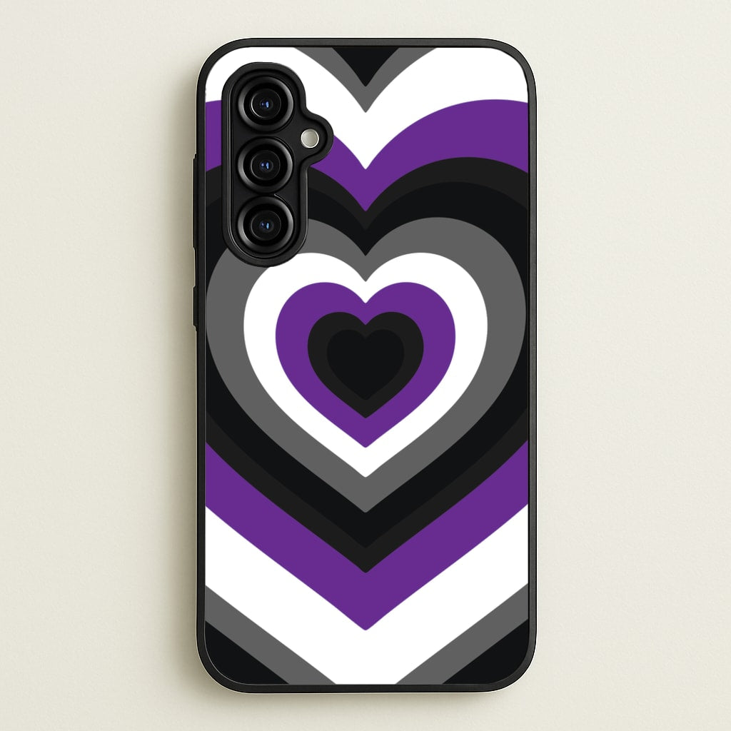Asexual Pride Heart - Pride Phone Case for Galaxy A54