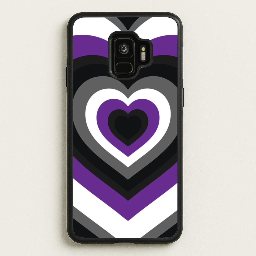 Asexual Pride Heart - Pride Phone Case for Galaxy S9