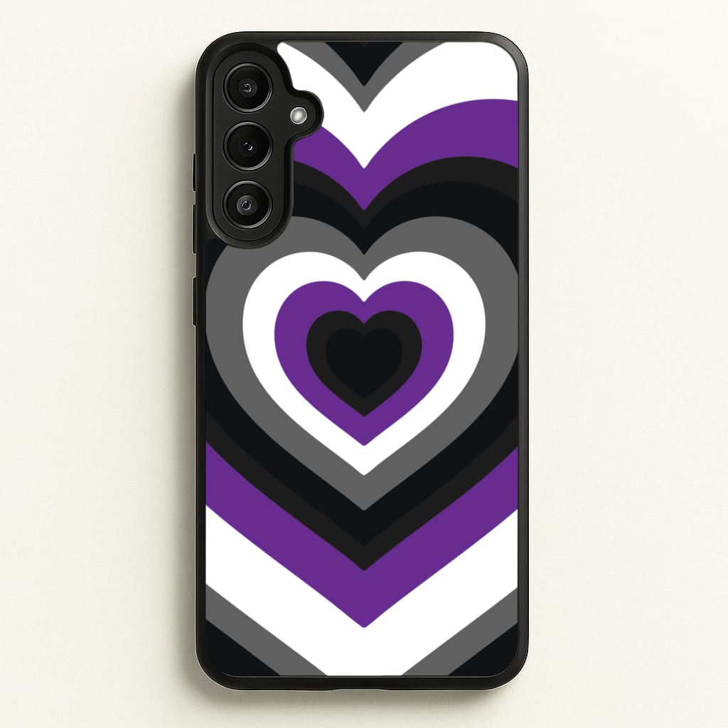 Asexual Pride Heart - Pride Phone Case for Galaxy A36
