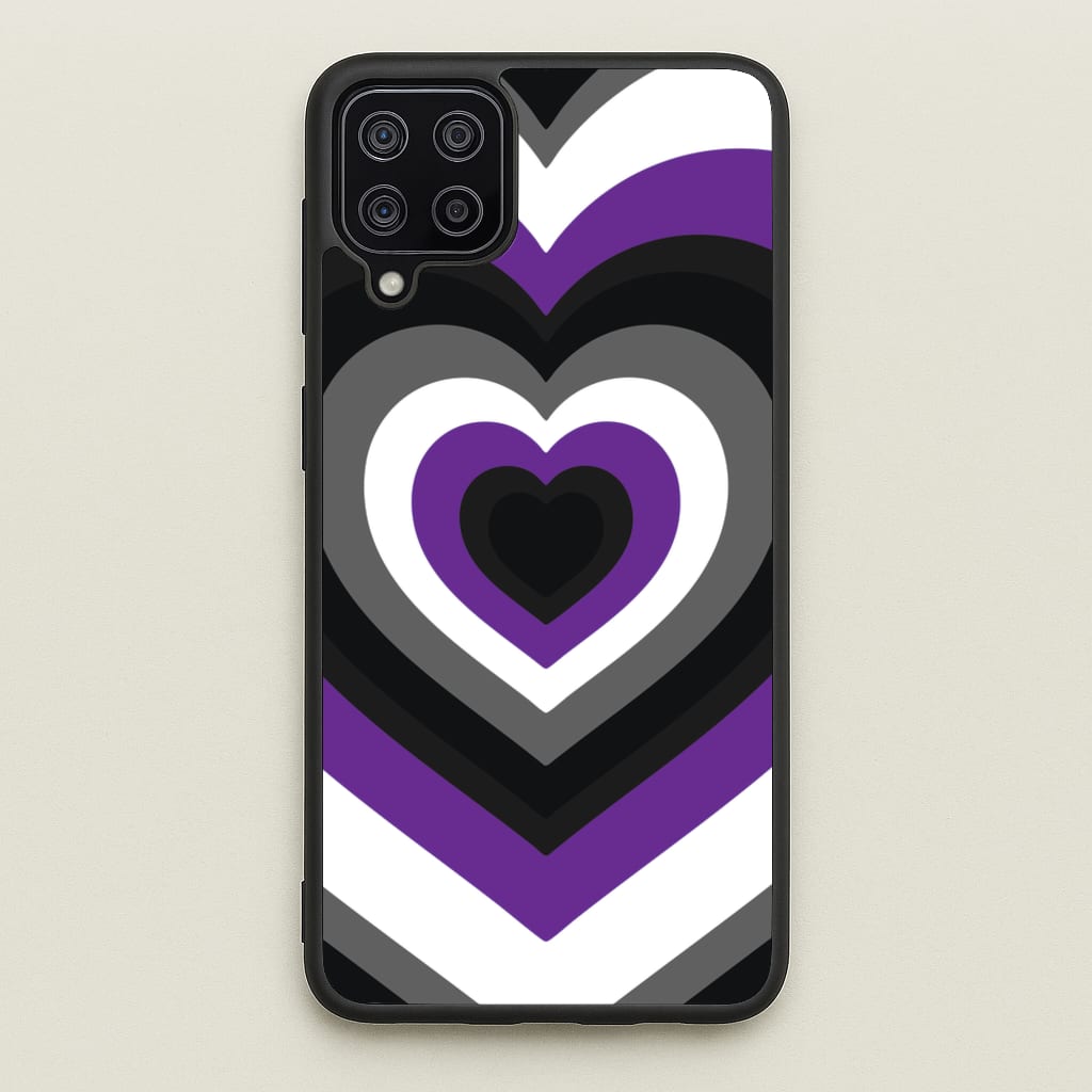 Asexual Pride Heart - Pride Phone Case for Galaxy A12
