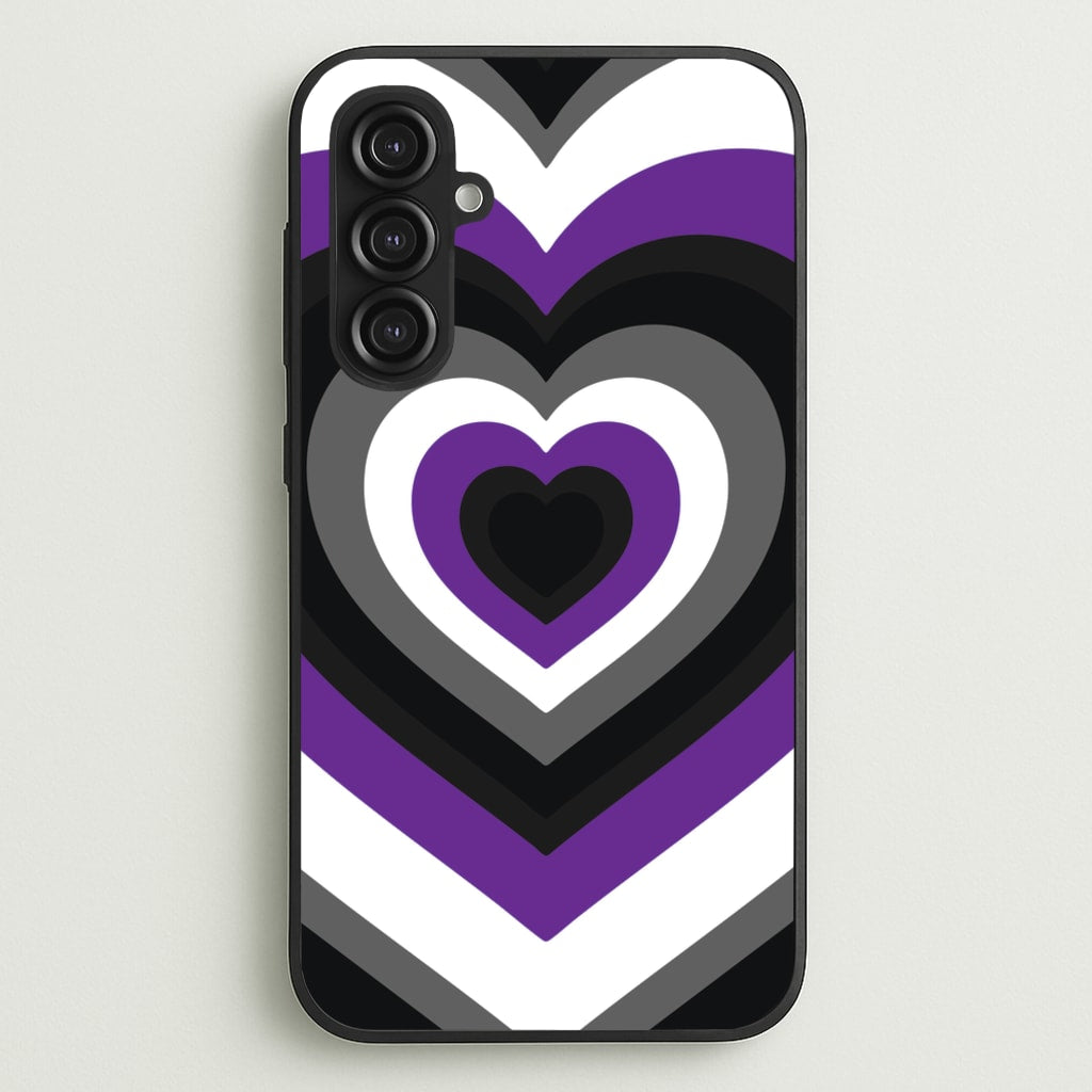 Asexual Pride Heart - Pride Phone Case for Galaxy S23FE