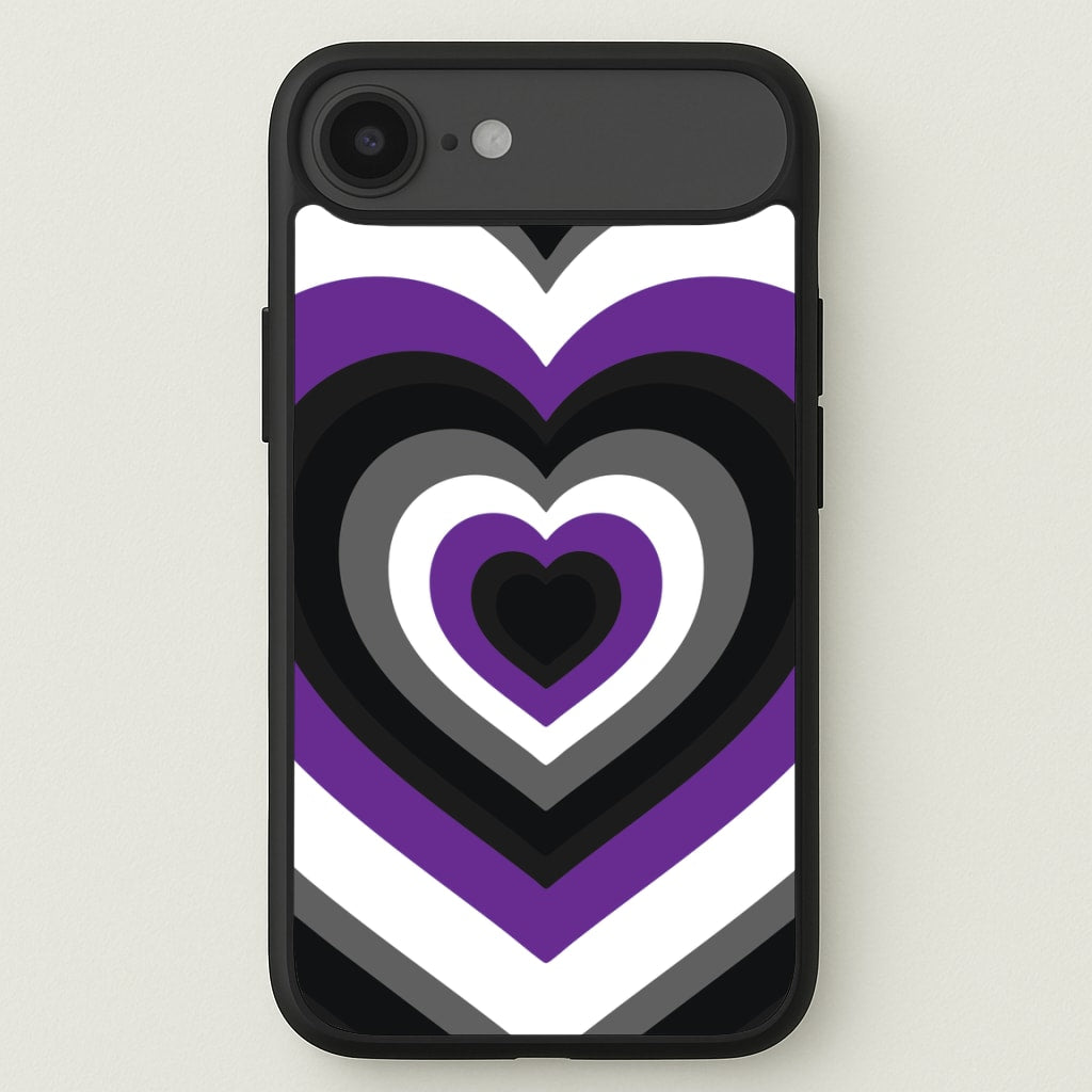 Asexual Pride Heart Phone Case for iPhone 17 Air
