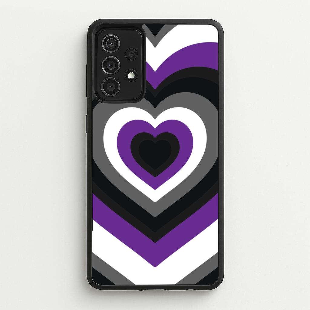 Asexual Pride Heart - Pride Phone Case for Galaxy A52 / A52s