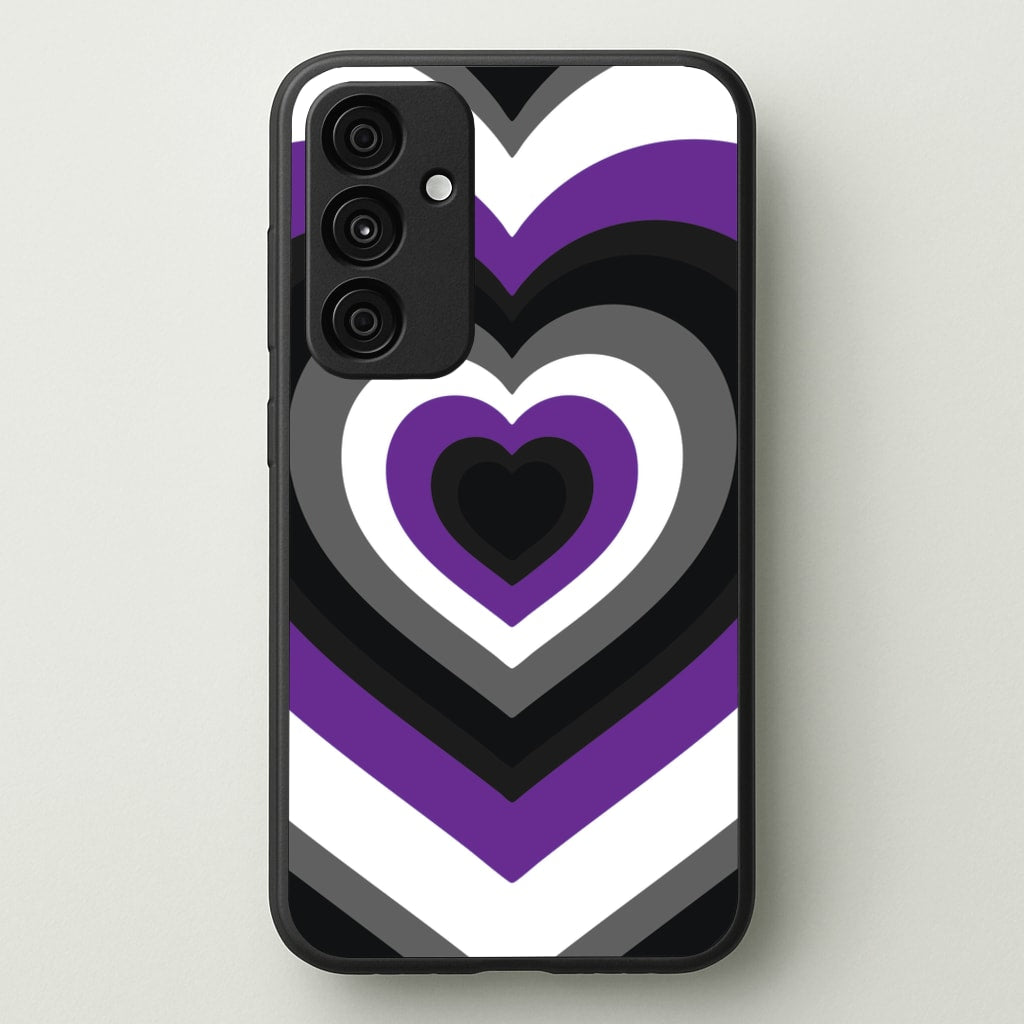 Asexual Pride Heart - Pride Phone Case for Galaxy A15