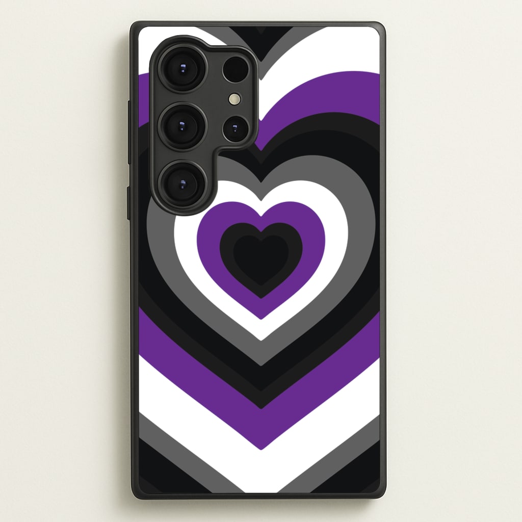 Asexual Pride Heart - Pride Phone Case for Galaxy S25 Ultra