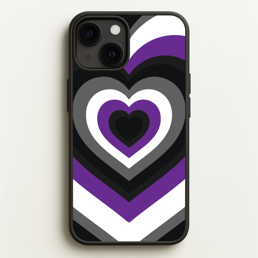 Asexual Pride Heart - Pride Phone Case for iPhone 13 Mini