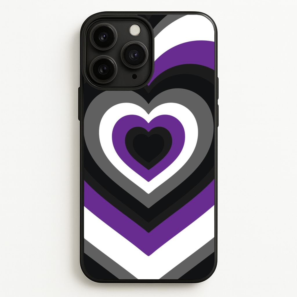 Asexual Pride Heart - Pride Phone Case for iPhone 11 Pro Max