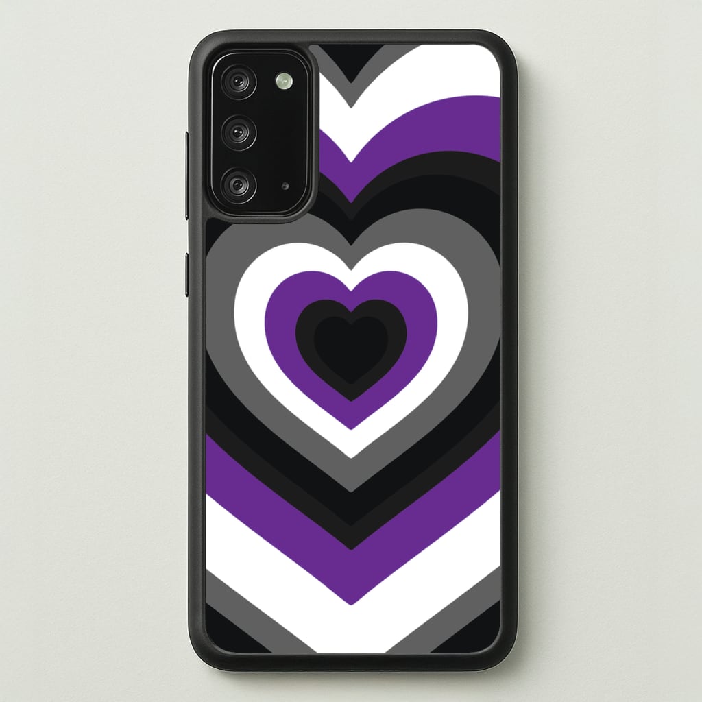 Asexual Pride Heart - Pride Phone Case for Galaxy Note 20