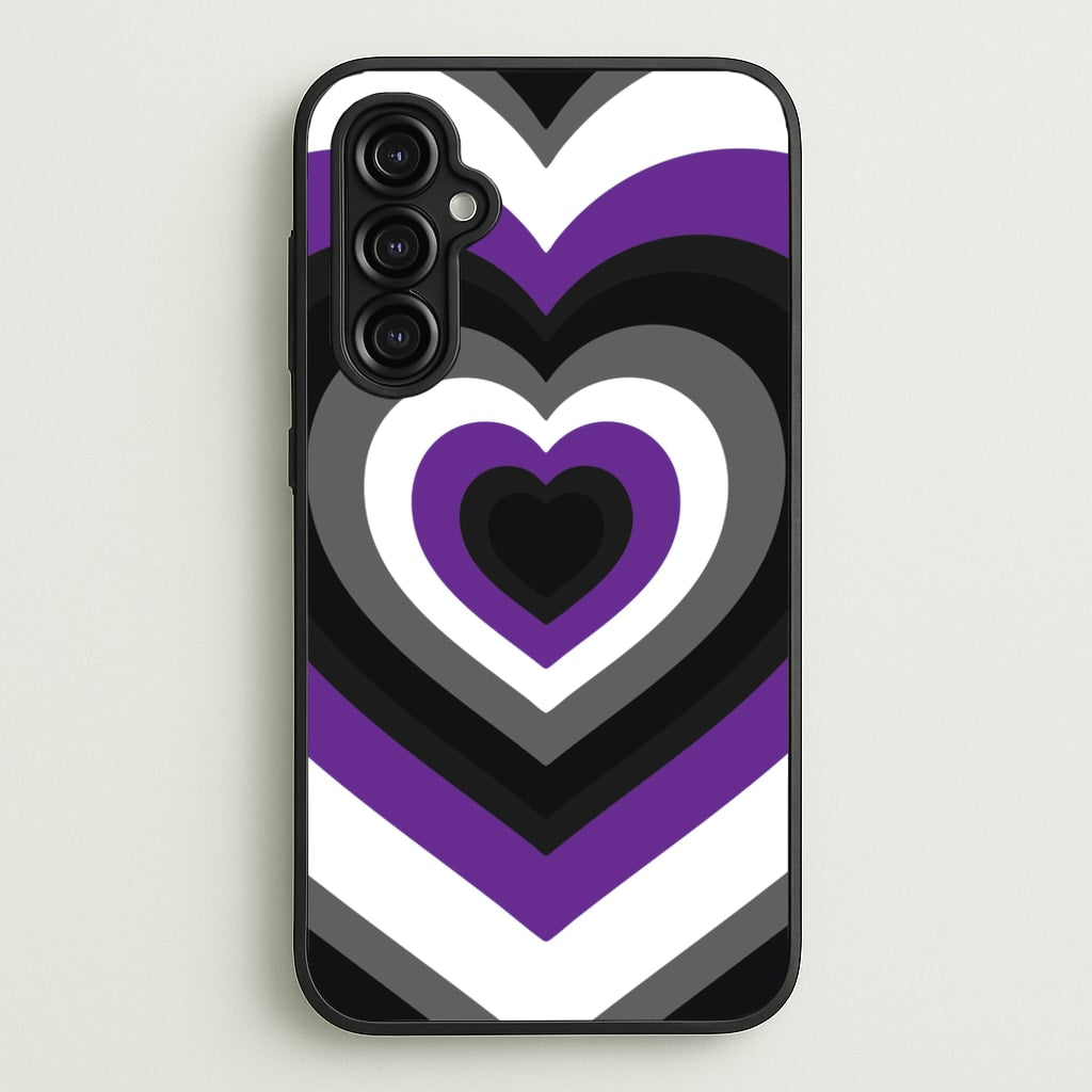 Asexual Pride Heart - Pride Phone Case for Galaxy A14
