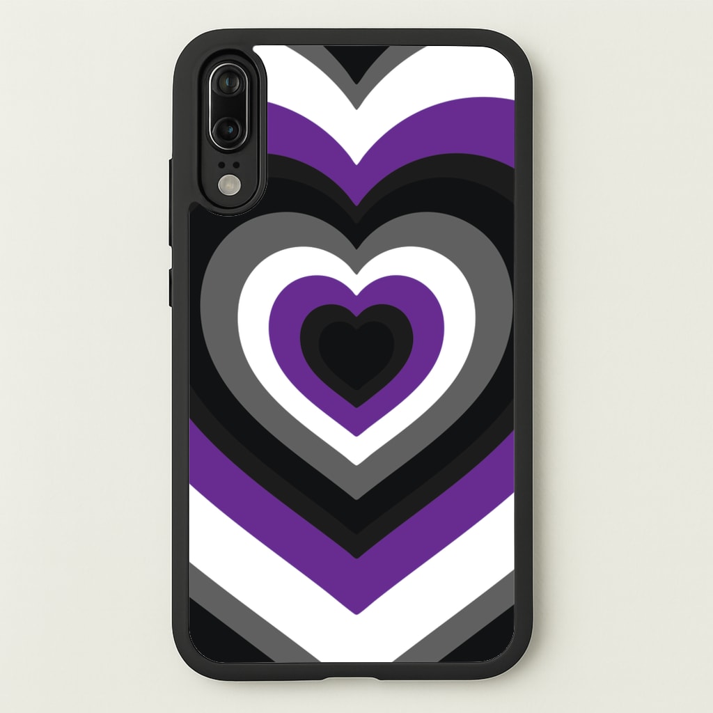 Asexual Pride Heart - Pride Phone Case for Huawei P20
