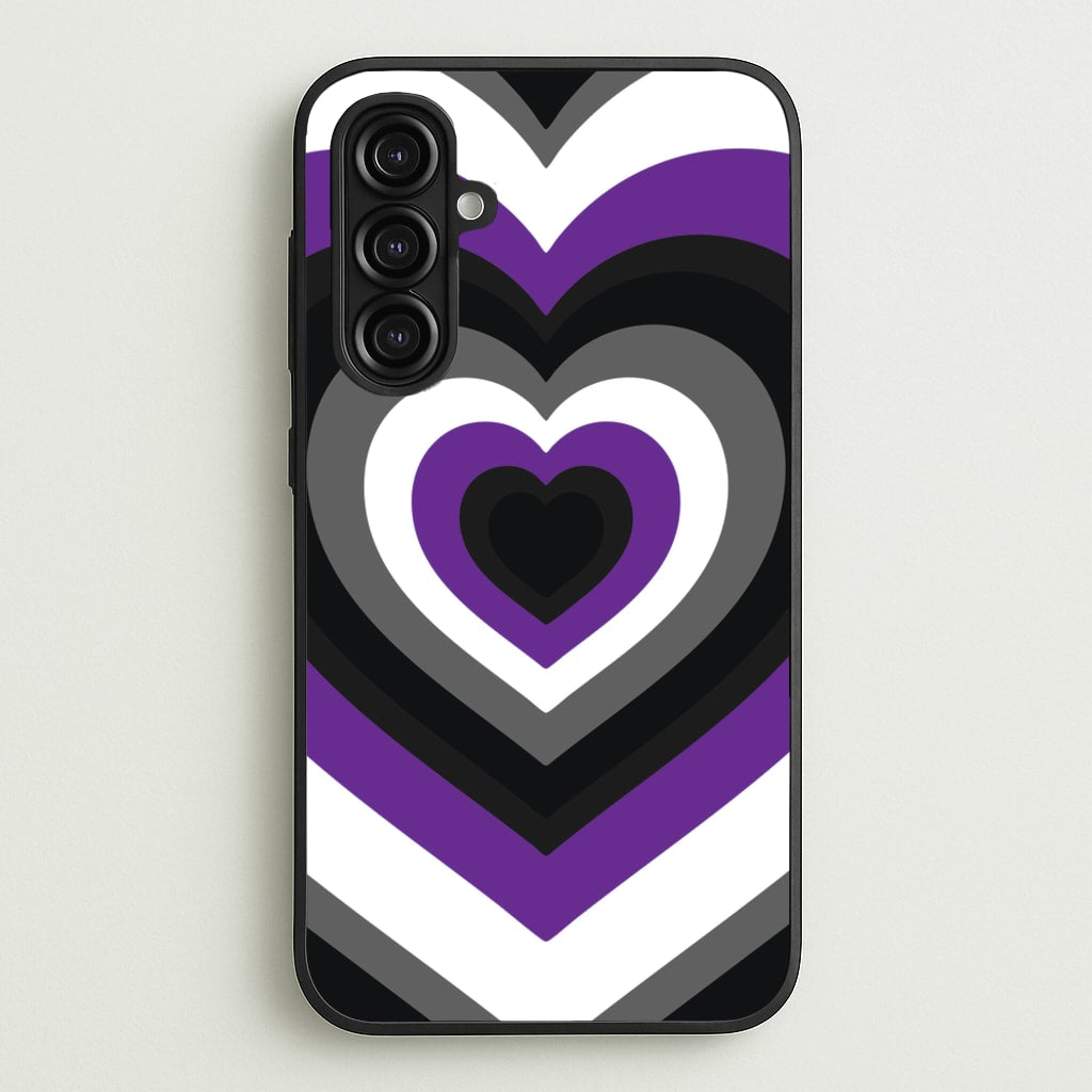 Asexual Pride Heart - Pride Phone Case for Galaxy A16