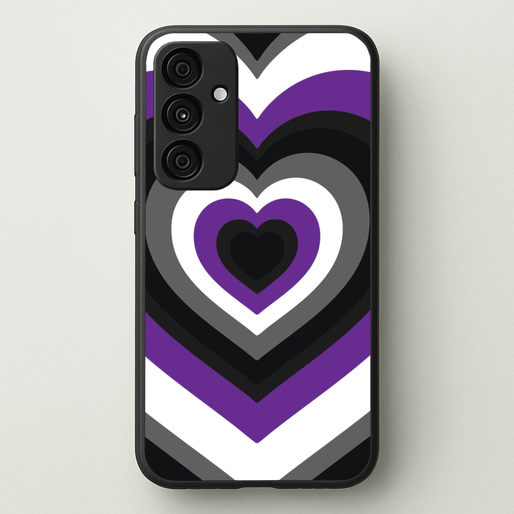 Asexual Pride Heart - Pride Phone Case for Galaxy A35