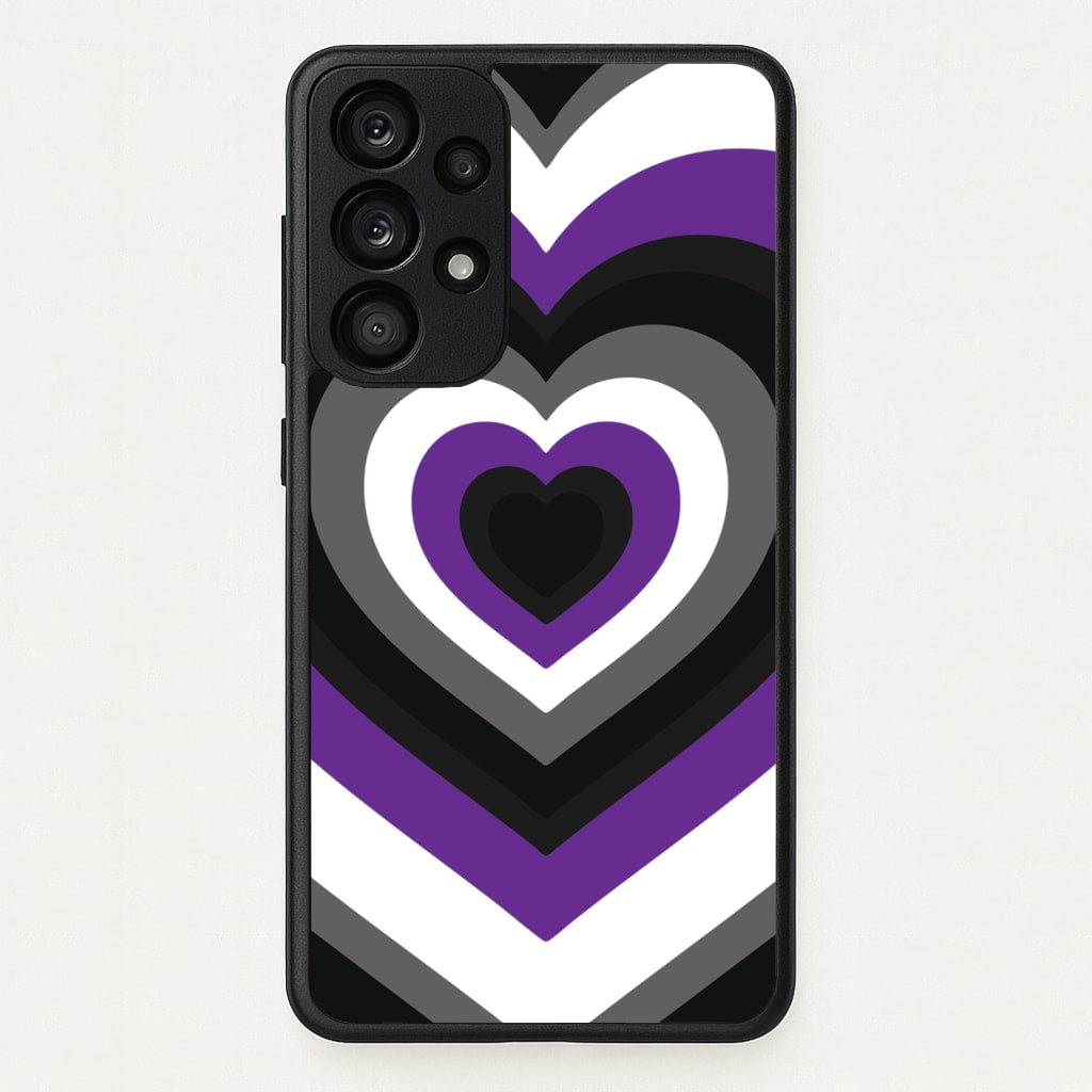 Asexual Pride Heart - Pride Phone Case for Galaxy A33