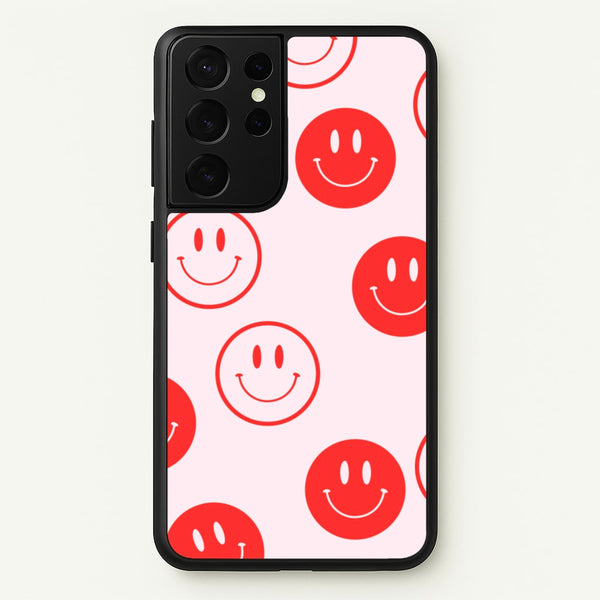 Psychedelic Pattern V - Psychedelic Phone Case for Galaxy S21 Ultra