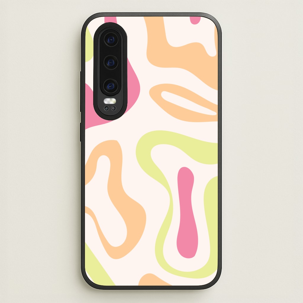 Pastel Shades Psychedelic Pattern - Psychedelic Phone Case for Huawei P30
