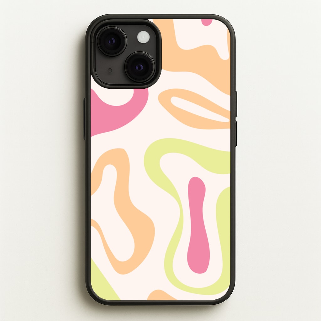 Pastel Shades Psychedelic Pattern - Psychedelic Phone Case for iPhone 13 Mini