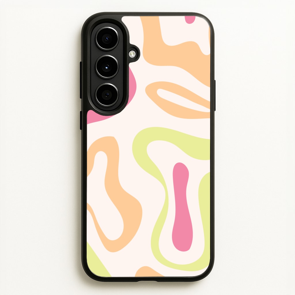 Pastel Shades Psychedelic Pattern - Psychedelic Phone Case for Galaxy A56