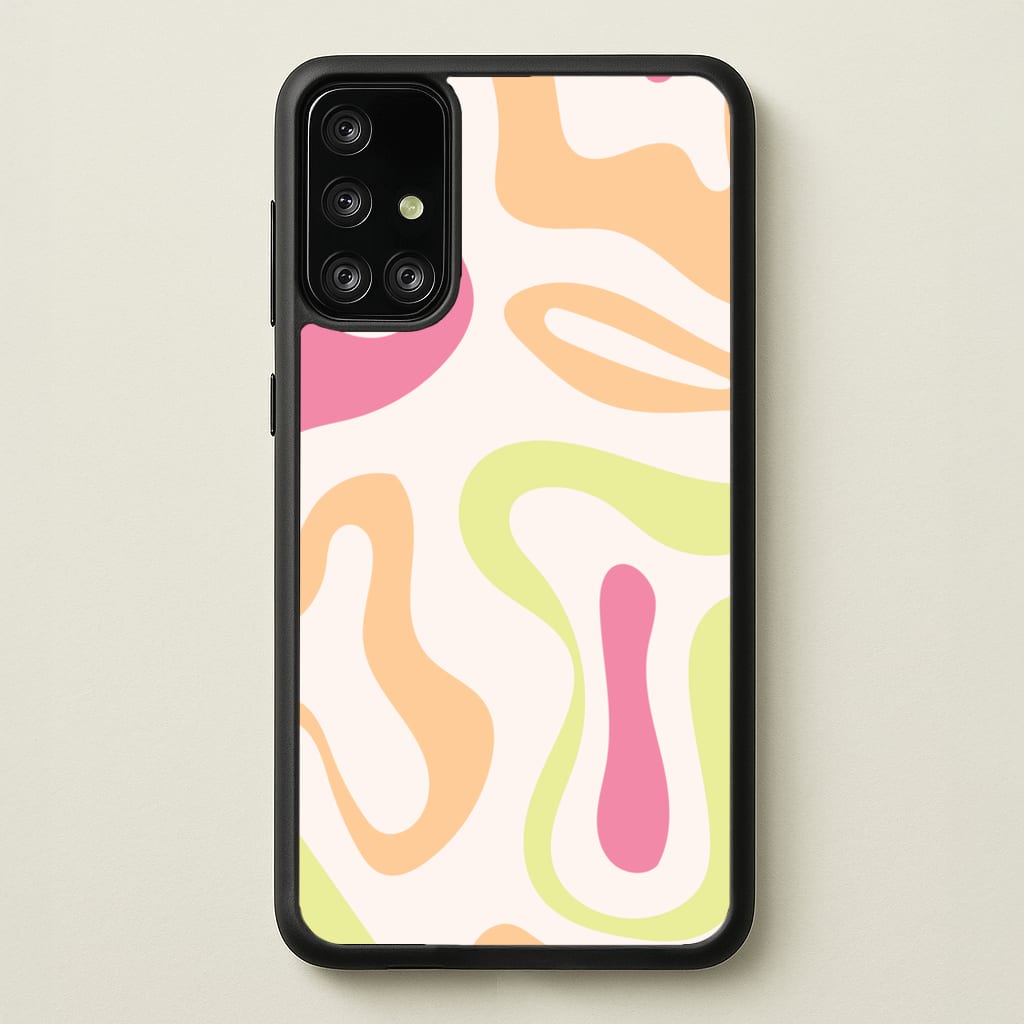 Pastel Shades Psychedelic Pattern - Psychedelic Phone Case for Galaxy A71