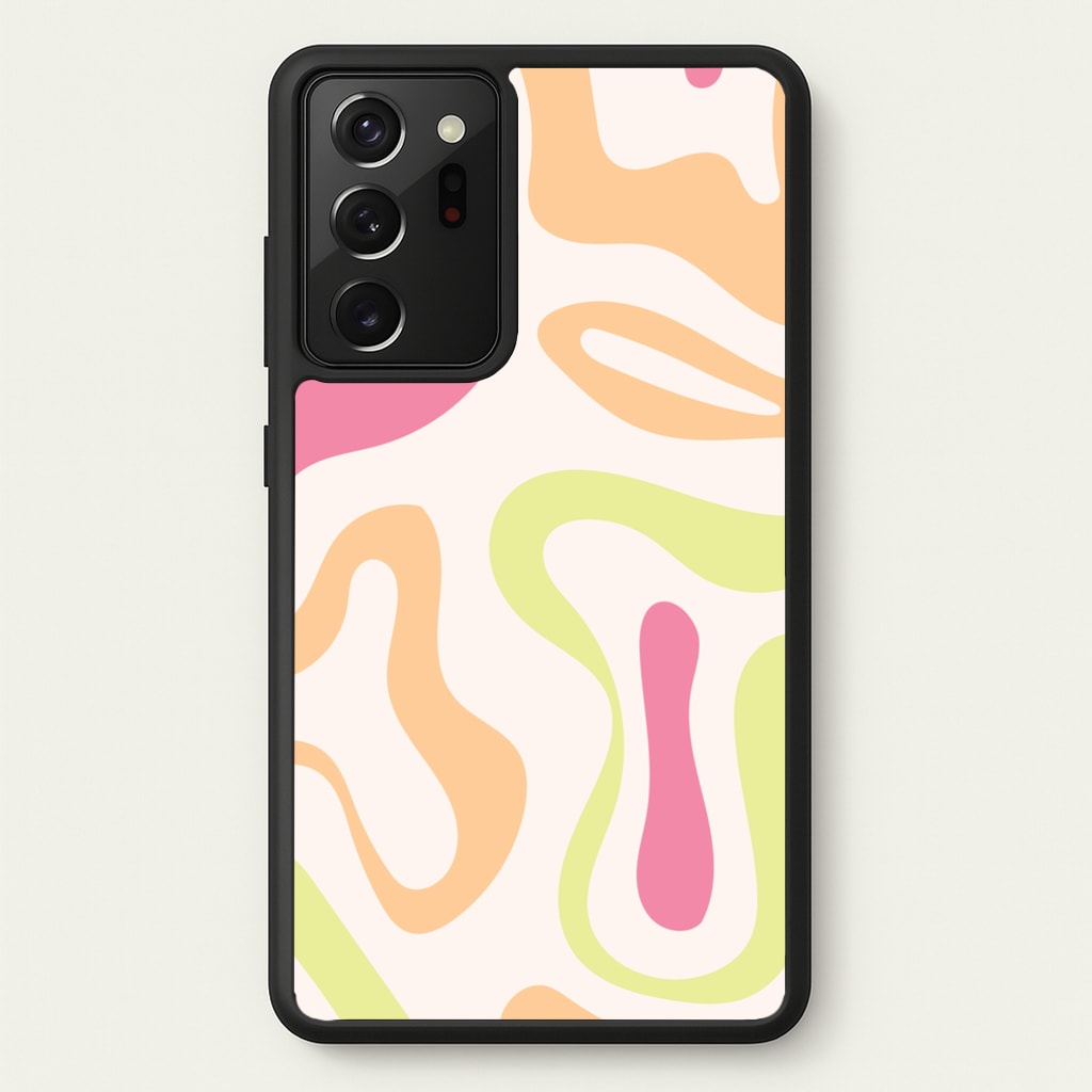 Pastel Shades Psychedelic Pattern - Psychedelic Phone Case for Galaxy Note 20 Ultra