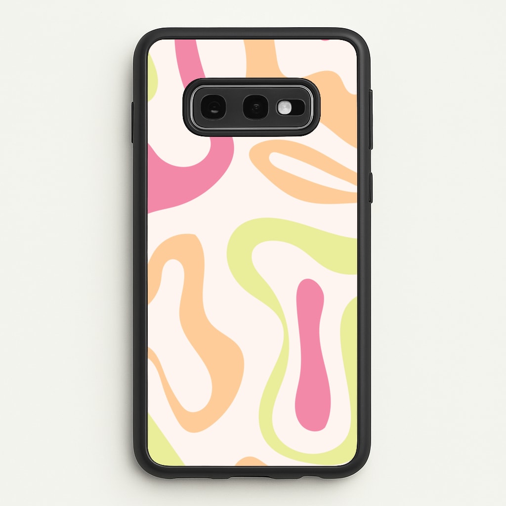 Pastel Shades Psychedelic Pattern - Psychedelic Phone Case for Galaxy S10e
