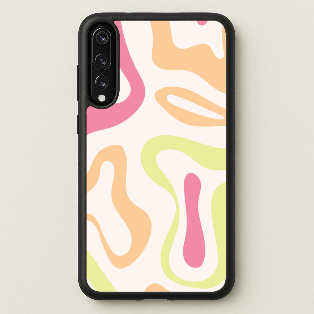 Pastel Shades Psychedelic Pattern - Psychedelic Phone Case for Huawei P20 Pro