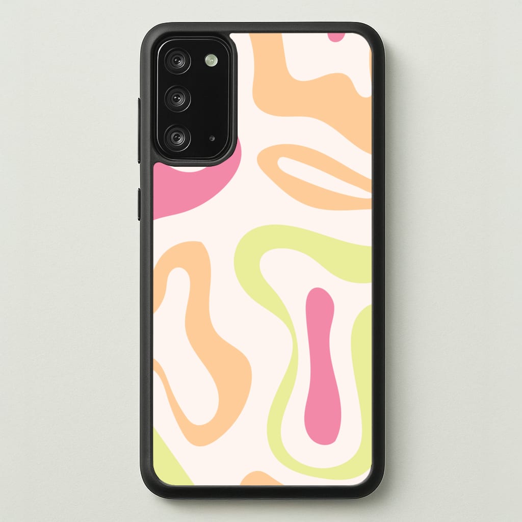 Pastel Shades Psychedelic Pattern - Psychedelic Phone Case for Galaxy Note 20