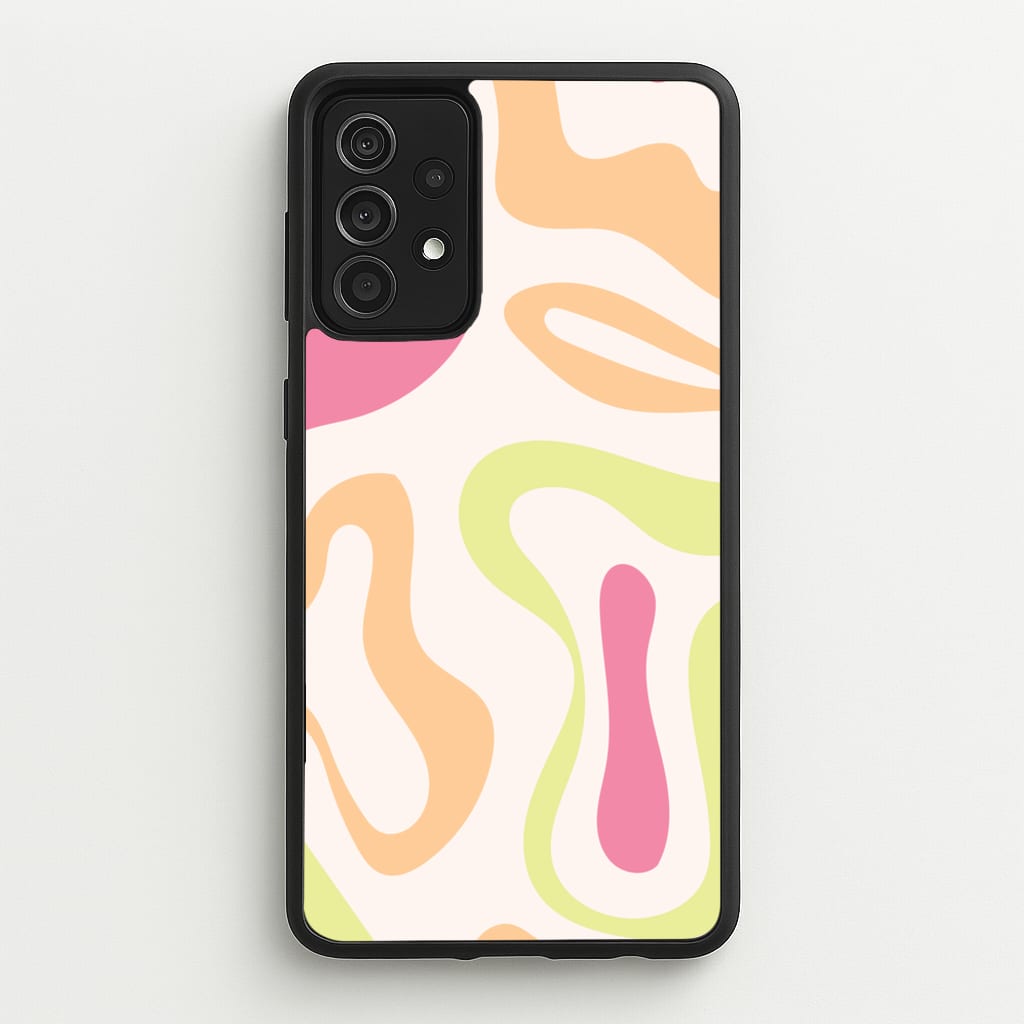 Pastel Shades Psychedelic Pattern - Psychedelic Phone Case for Galaxy A52 / A52s