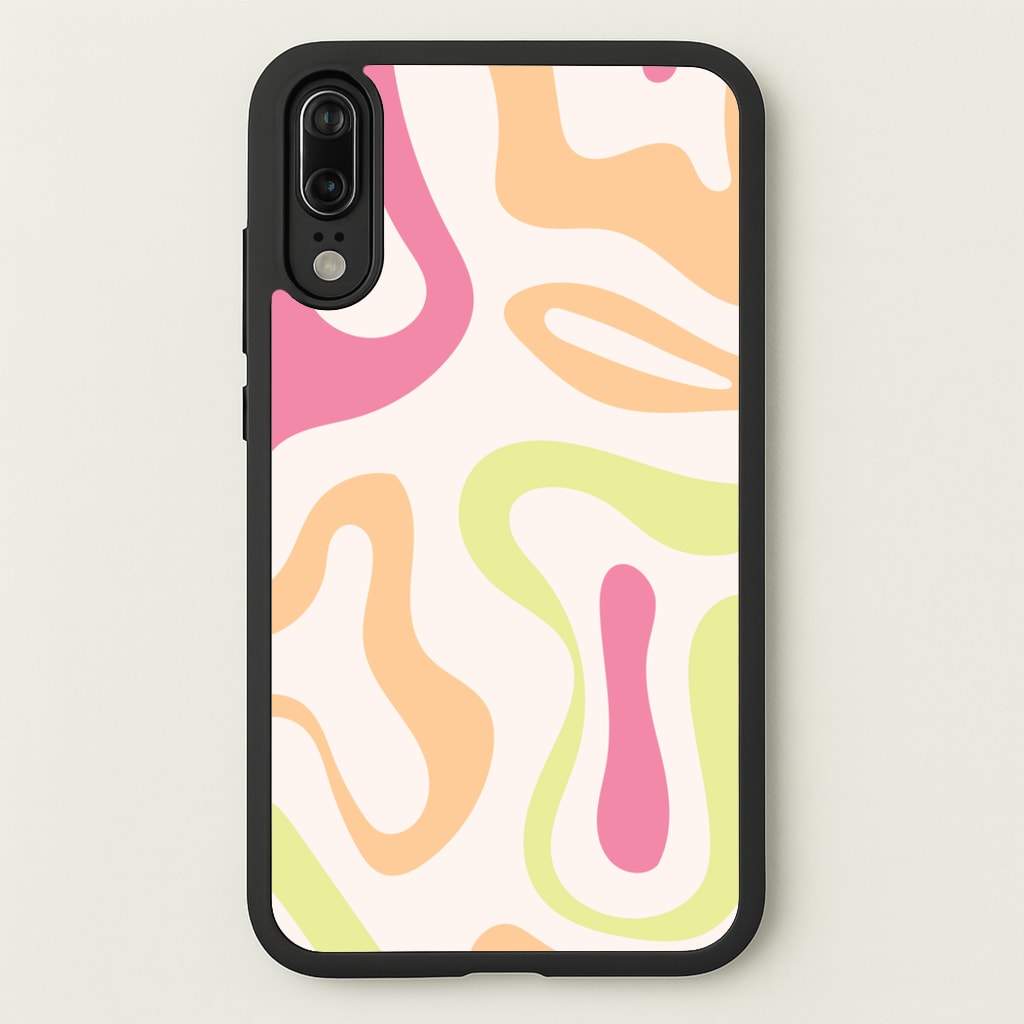 Pastel Shades Psychedelic Pattern - Psychedelic Phone Case for Huawei P20