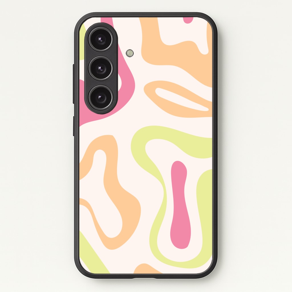 Pastel Shades Psychedelic Pattern - Psychedelic Phone Case for Galaxy S24 Plus