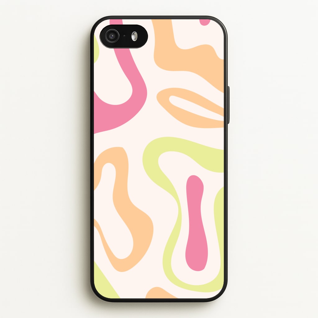 Pastel Shades Psychedelic Pattern - Psychedelic Phone Case for iPhone 5 / 5s / SE 2016