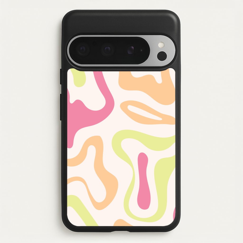 Pastel Shades Psychedelic Pattern - Psychedelic Phone Case for Google Pixel 9 Pro XL