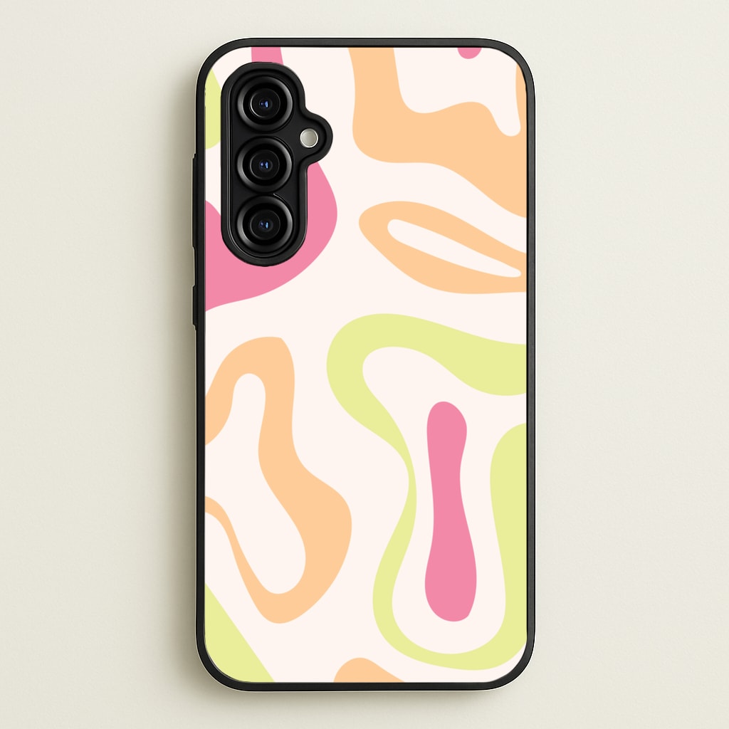 Pastel Shades Psychedelic Pattern - Psychedelic Phone Case for Galaxy A54