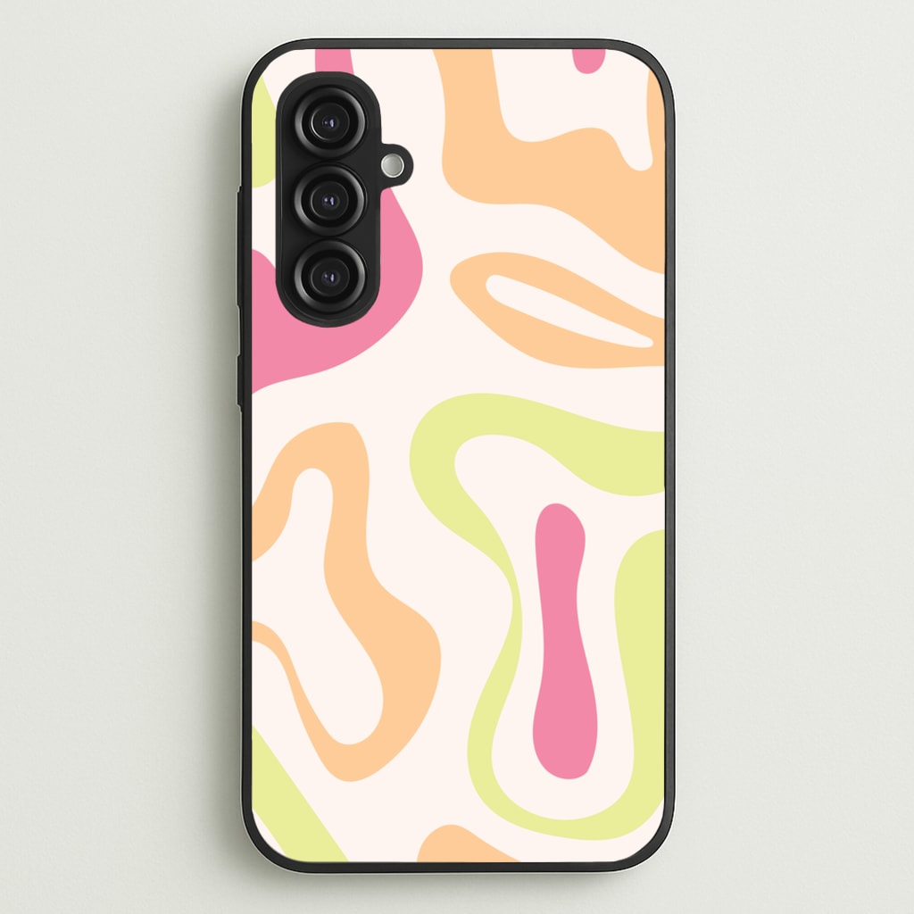 Pastel Shades Psychedelic Pattern - Psychedelic Phone Case for Galaxy S23FE