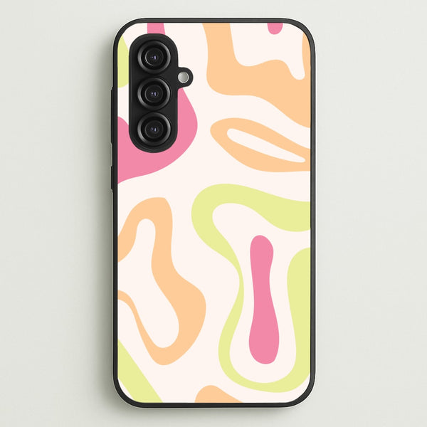Pastel Shades Psychedelic Pattern - Psychedelic Phone Case for Galaxy S23FE