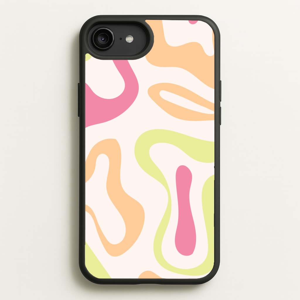 Pastel Shades Psychedelic Pattern - Psychedelic Phone Case for iPhone 6 Plus / 7 Plus / 8 Plus