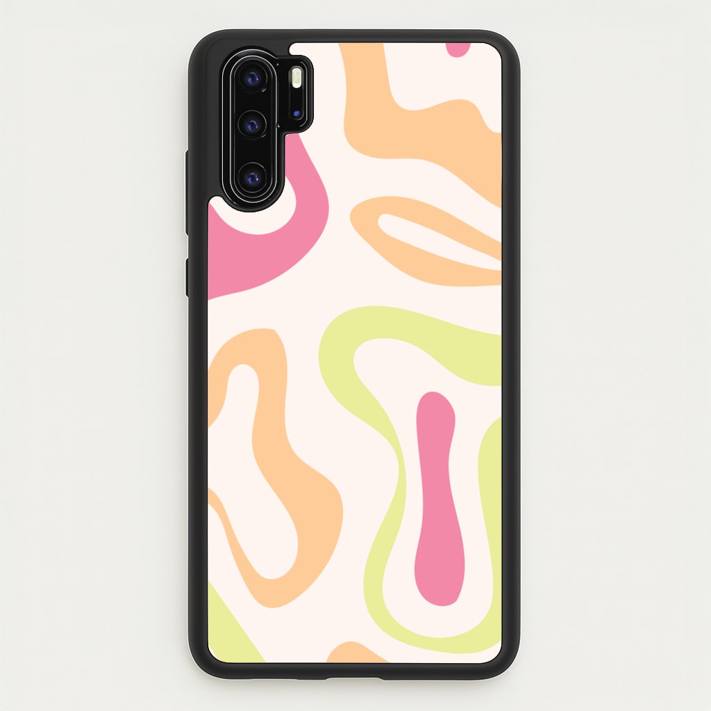 Pastel Shades Psychedelic Pattern - Psychedelic Phone Case for Huawei P30 Pro