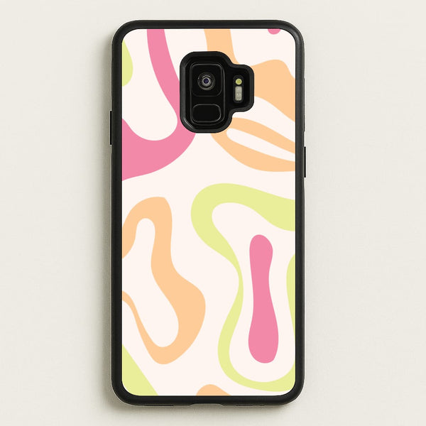 Pastel Shades Psychedelic Pattern - Psychedelic Phone Case for Galaxy S9