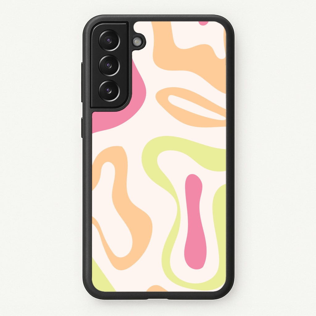 Pastel Shades Psychedelic Pattern - Psychedelic Phone Case for Galaxy S21
