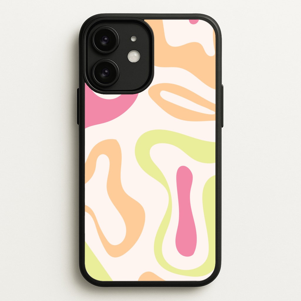 Pastel Shades Psychedelic Pattern - Psychedelic Phone Case for iPhone 11