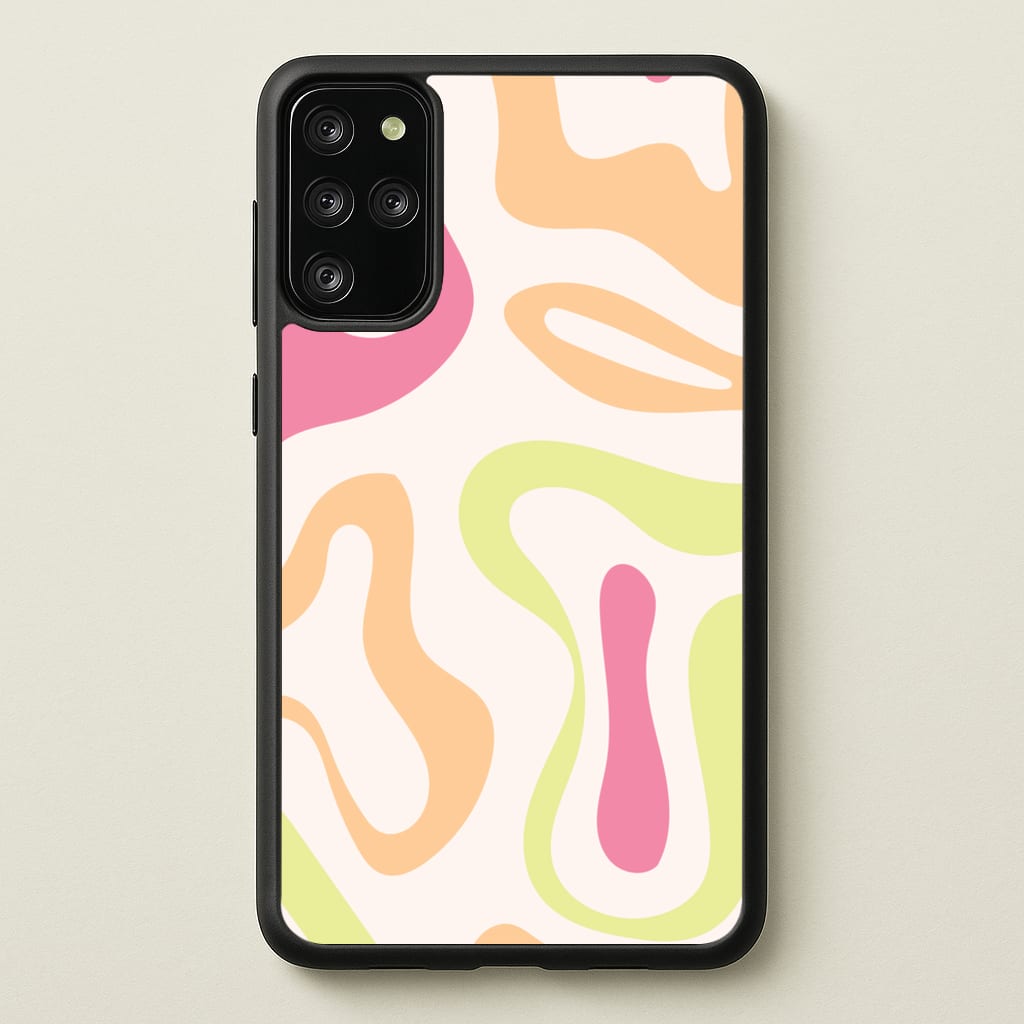 Pastel Shades Psychedelic Pattern - Psychedelic Phone Case for Galaxy S20 Plus