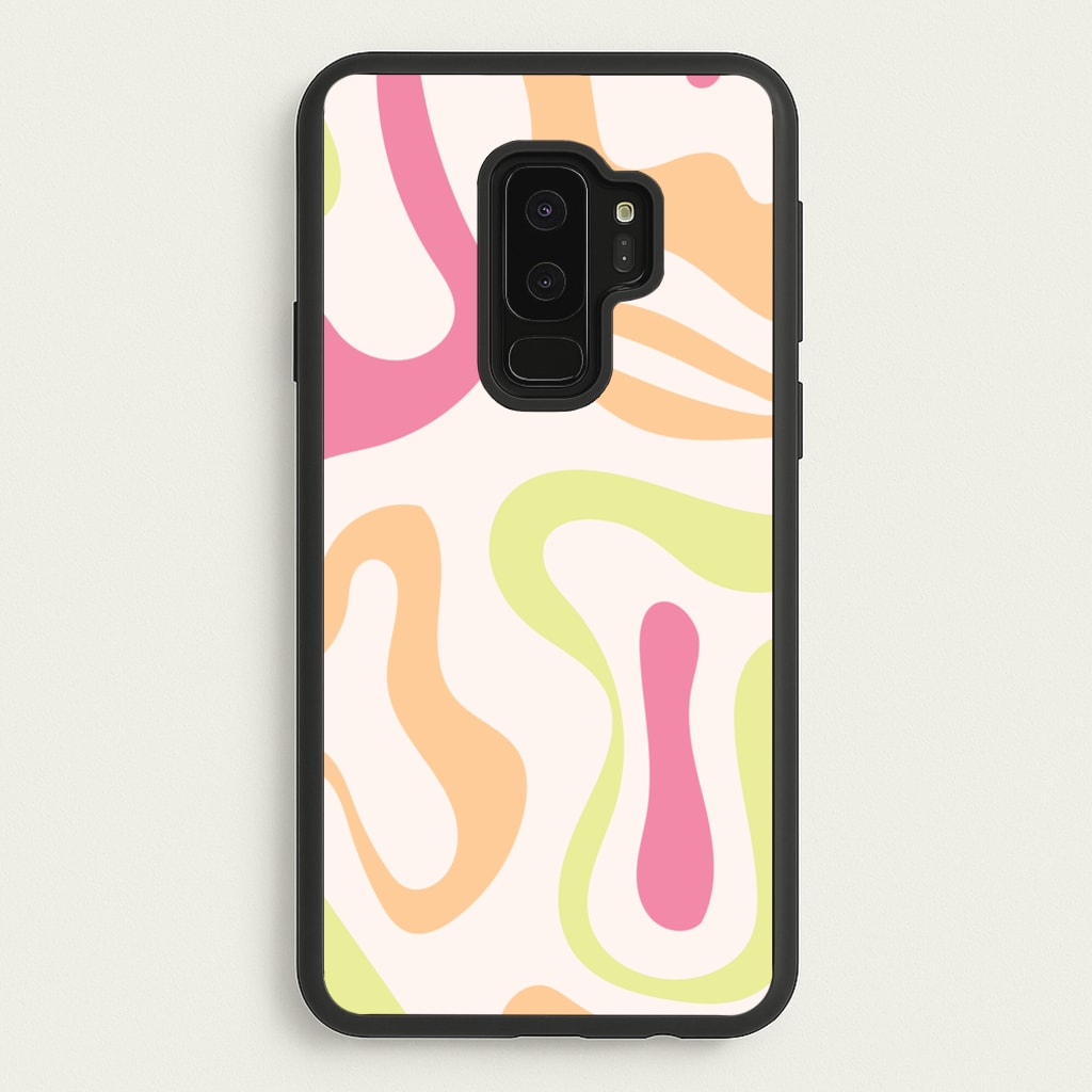 Pastel Shades Psychedelic Pattern - Psychedelic Phone Case for Galaxy S9 Plus