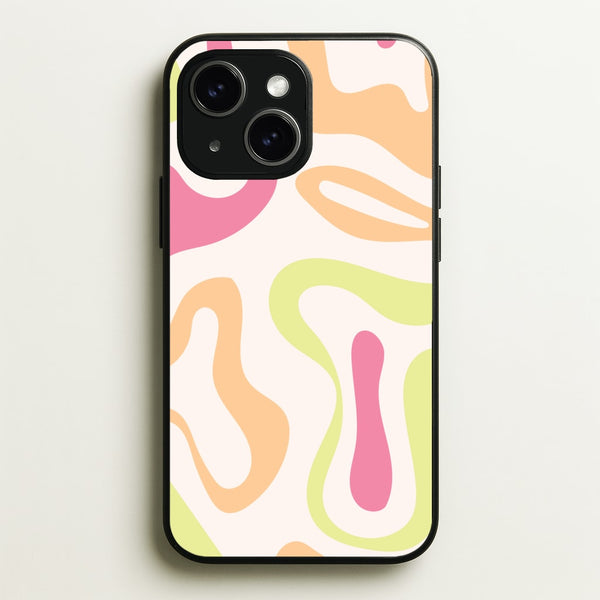 Pastel Shades Psychedelic Pattern - Psychedelic Phone Case for iPhone 14