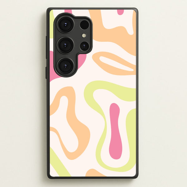 Pastel Shades Psychedelic Pattern - Psychedelic Phone Case for Galaxy S25 Ultra