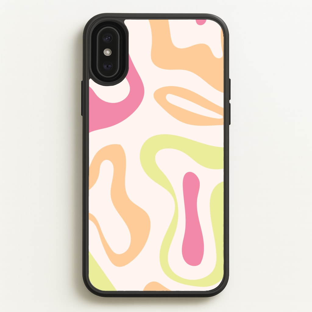 Pastel Shades Psychedelic Pattern - Psychedelic Phone Case for iPhone XS Max