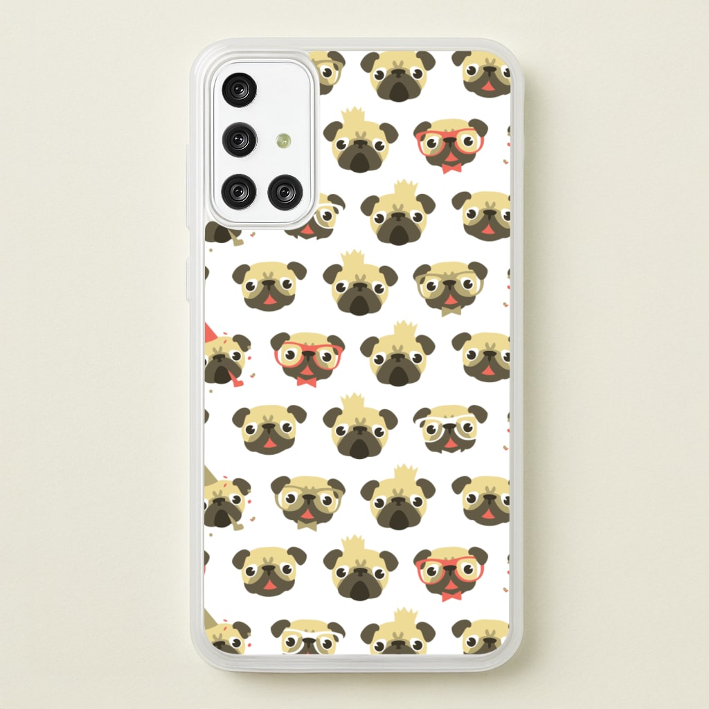 Pug Life - Pug Pattern - Phone Case for Galaxy A71