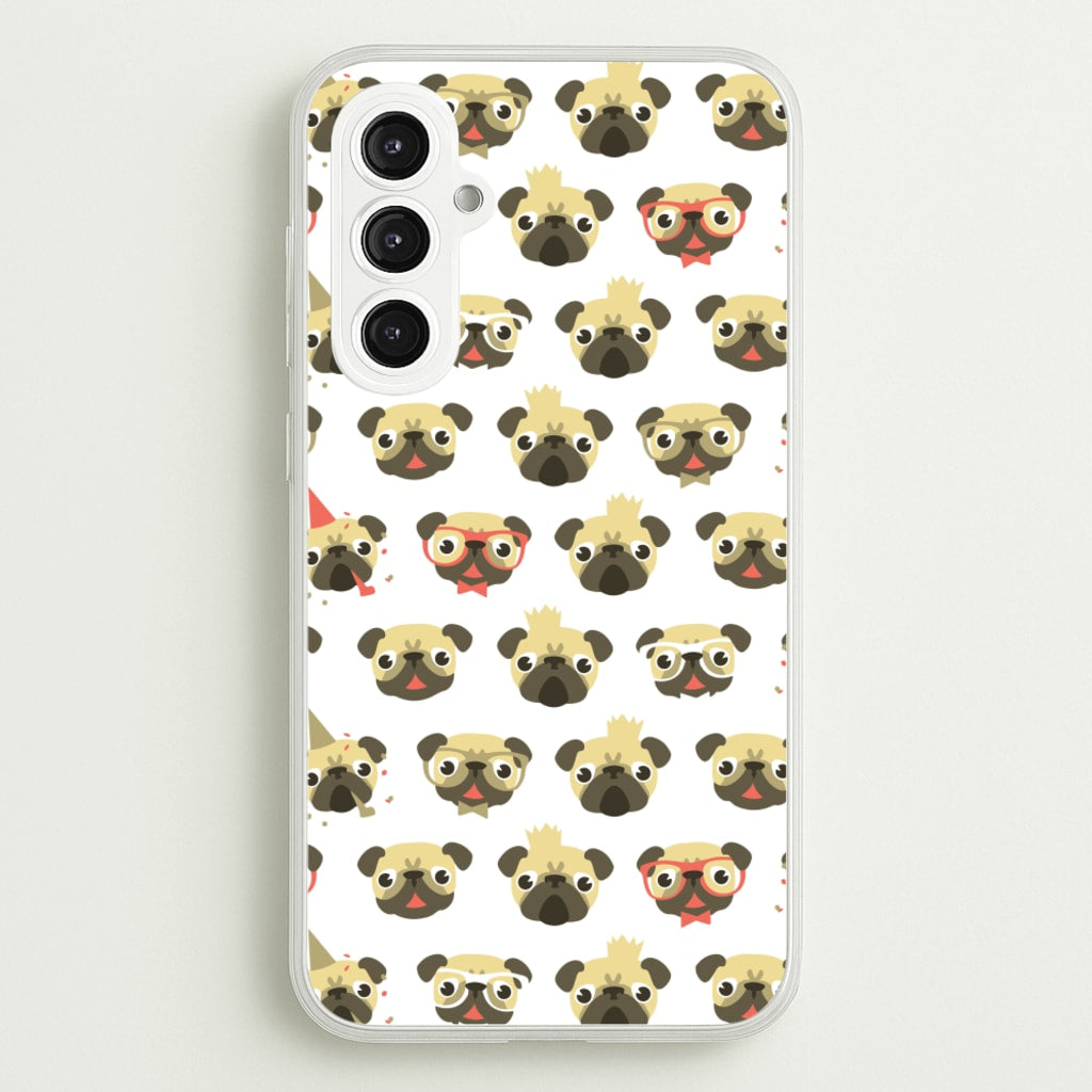 Pug Life - Pug Pattern - Phone Case for Galaxy S23FE
