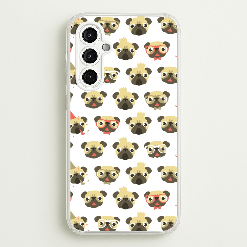 Pug Life - Pug Pattern - Phone Case for Galaxy A14