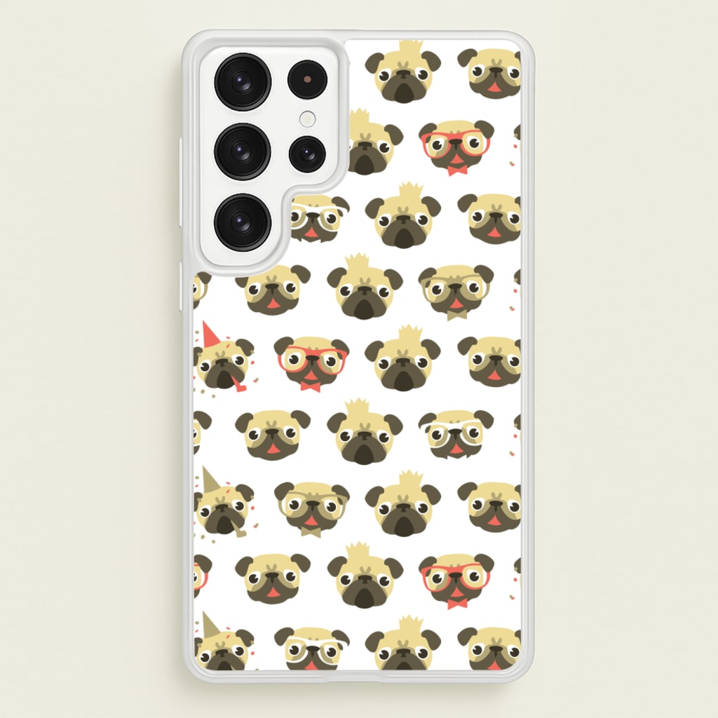 Pug Life - Pug Pattern - Phone Case for Galaxy S22 Ultra